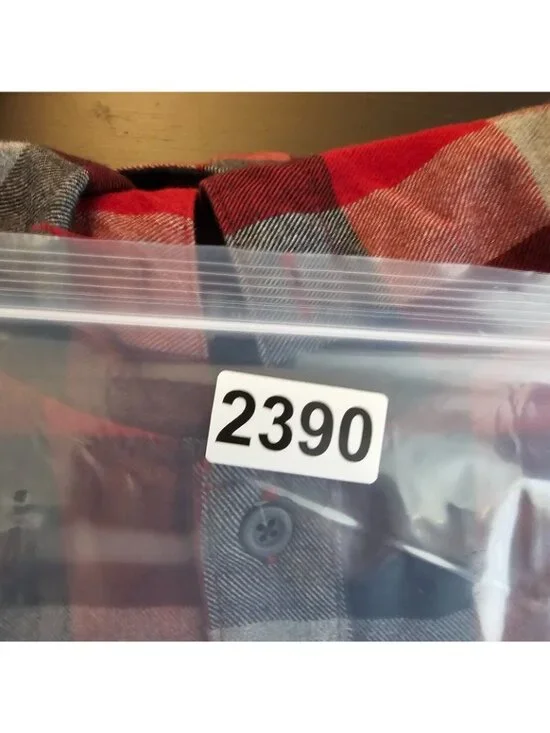 Eddie Bauer Shacket Mens XL Red Plaid Hoodie Button Up Jacket Outdoor Cotton - Picture 15 of 15